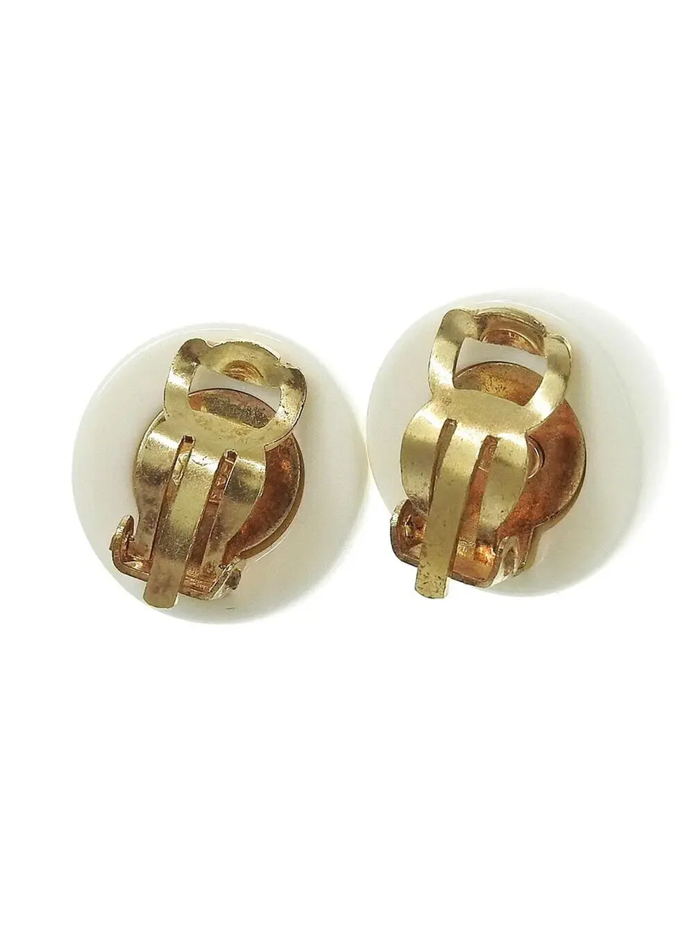 Chanel Cc Logo Clip-On Earrings Metal #343287C48B